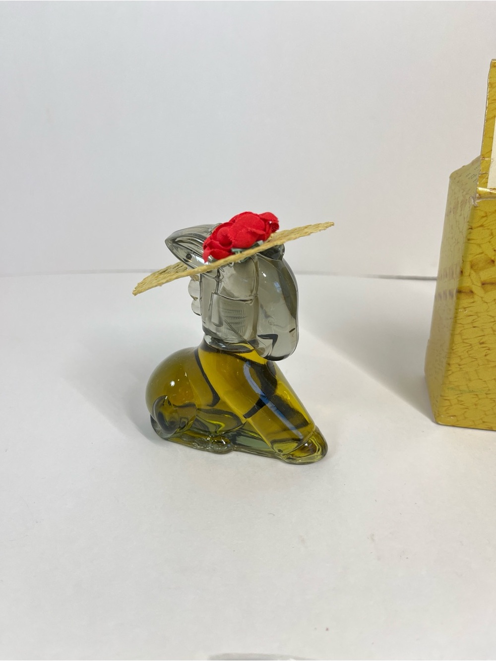 Vintage AVON Little Burro Donkey & Straw Hat Topaze Cologne With Box MCM Full - Picture 8 of 16
